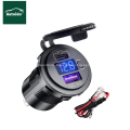 30W USB & USB Car Charger Socket 12V/24V